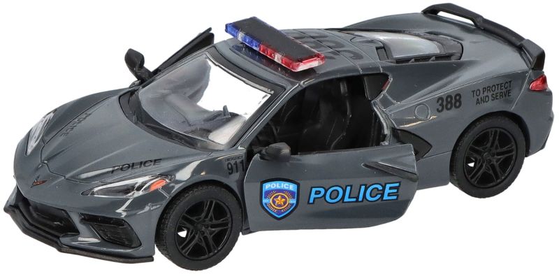 Goki Corvette (2021) samochodzik metalowy policyjny/strażacki