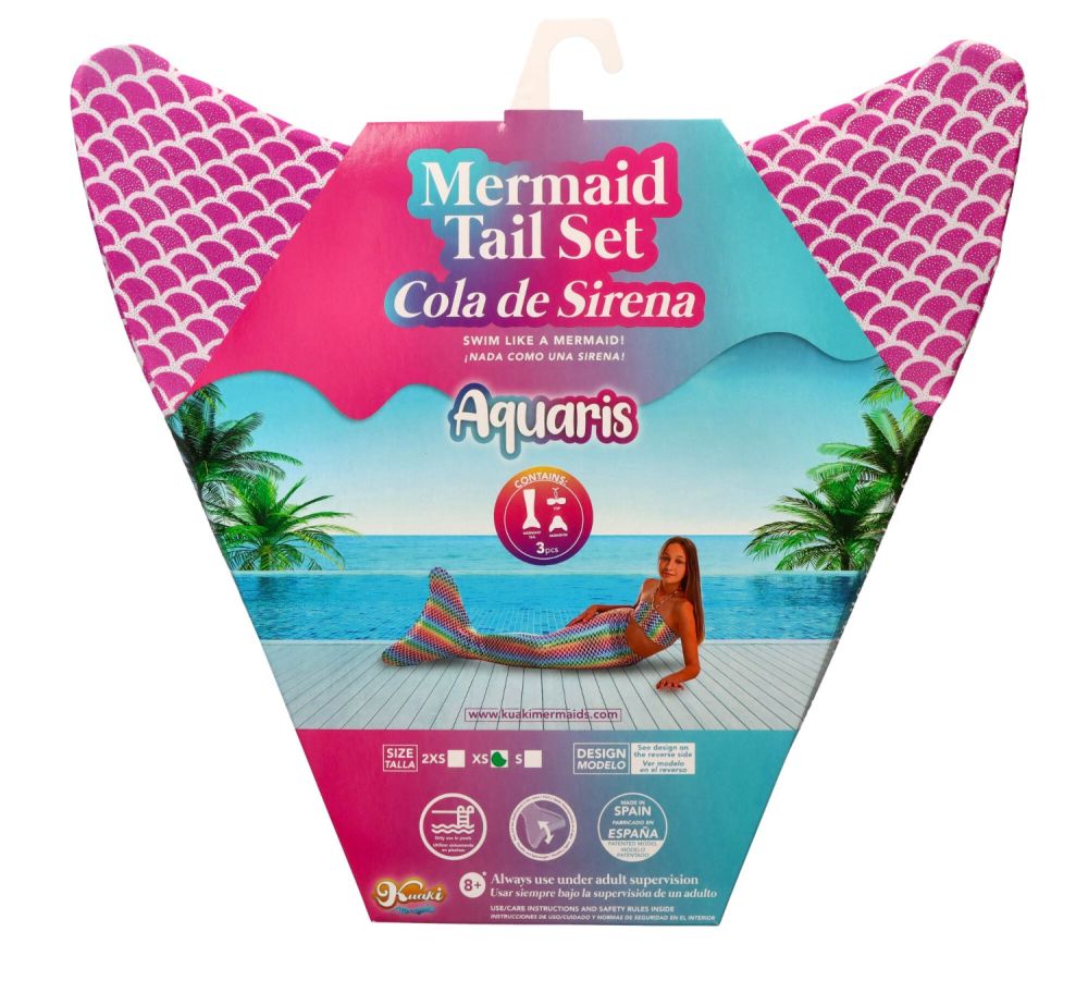 Ogon Syreny Do Plywania Syreni ogon - monopłetwa do pływania Bora + Bikini