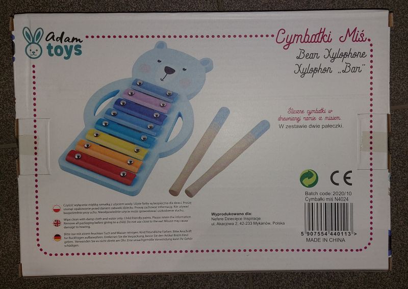 Cymbałki z misiem - bezpieczeństwo produktu