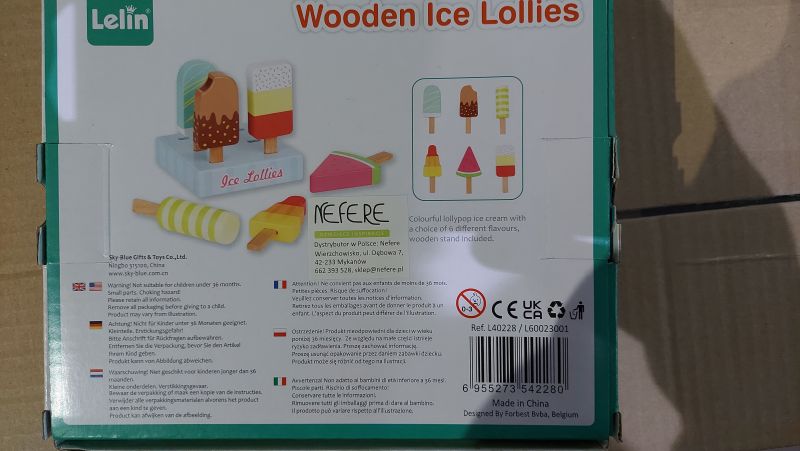 Drewniane lody na patyku - bezpieczeństwo produktu