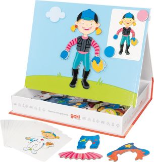Magnetyczna układanka ubierz dziewczynkę