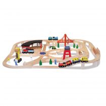Kolejka drewniana Metropolia Melissa and Doug 132el.