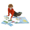 Puzzle podłogowe Mapa Świata 33szt.
