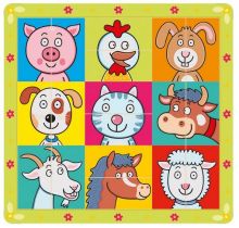 Puzzle układanka głowy zwierzątek