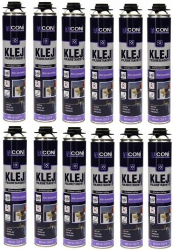 Klej uniwersalny poliuretanowy Coni 825ml - Zestaw promocyjny 12 sztuk