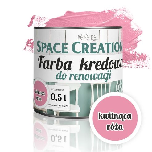 Space Creation farba kredowa - kwitnąca róża 0,5l