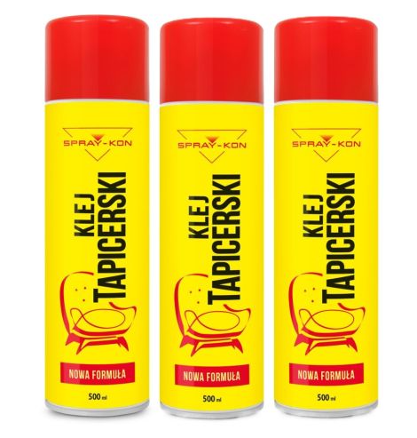 Spray-Kon Klej Tapicerski w sprayu 500 ml Zestaw 3 szt. 