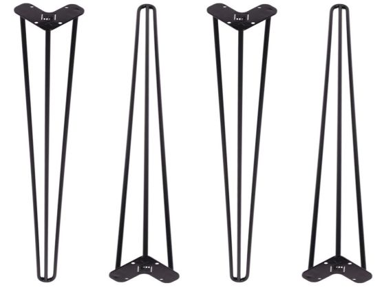 Komplet 4x noga Czarna TL80 cm hairpin legs