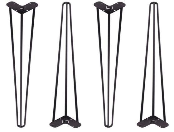 Komplet 4x noga Czarna TL80 cm hairpin legs