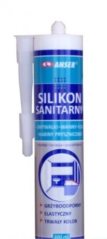 Silikon Sanitarny bezbarwny 300 ml