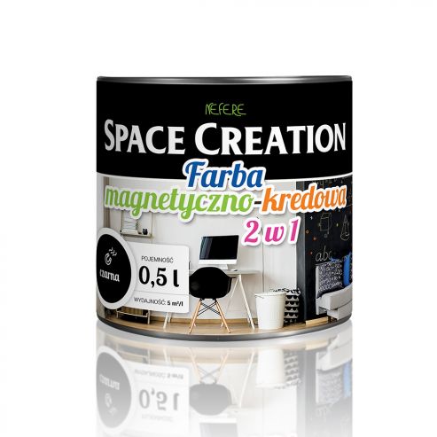 Farba 2w1 TABLICOWO-MAGNETYCZNA 0,5 litra Space Creation