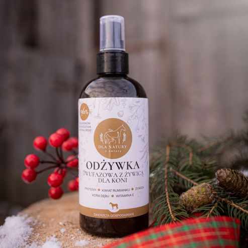 DLA NATURY Odżywka dwufazowa z żywicą dla koni 300 ml