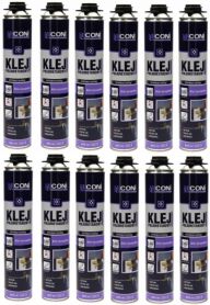 Klej uniwersalny poliuretanowy Coni 825ml - Zestaw promocyjny 12 sztuk
