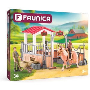 Faunica Zagroda z koniem i akcesoriami