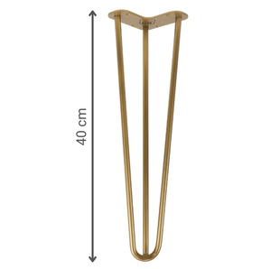 Nogi do mebli TL40 cm Złoty połysk hairpin legs