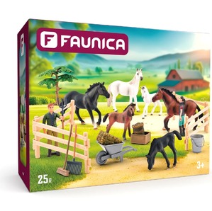 Zestaw 25 Koni Faunica (Białe i Czarne)