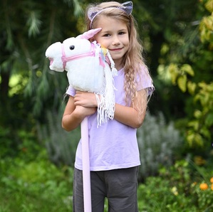 Jednorożec na patyku Bianco Hobby Horse