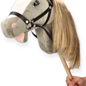 Konik na patyku Hobby Horse Siwek Premium