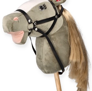 Konik na patyku Hobby Horse Siwek Premium