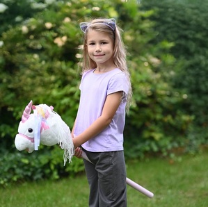 Jednorożec na patyku Bianco Hobby Horse