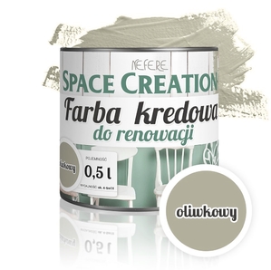 Farba kredowa do renowacji -  jasna oliwka 0,5l