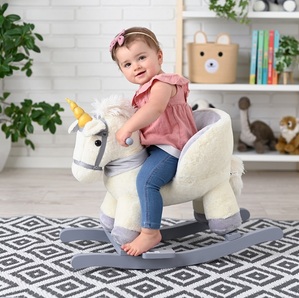 Jednorożec na biegunach z fotelikiem