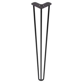 Metalowa noga hairpin do mebli czarna TL70 cm