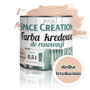 Space Creation farba kredowa - słodka brzoskwinia 0,5l